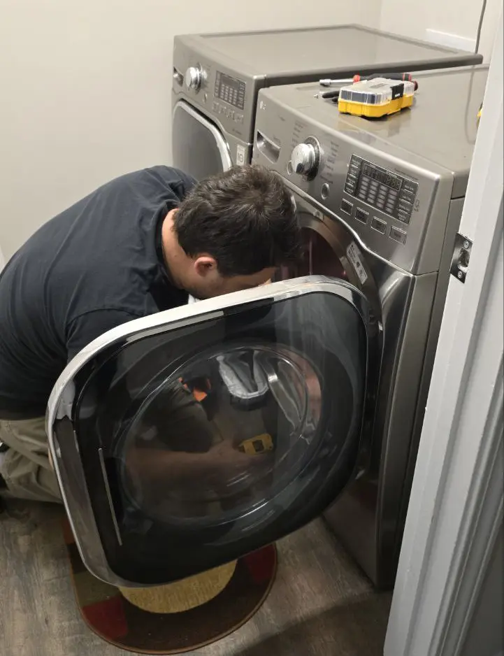 Washer Door Mechanism Repaired