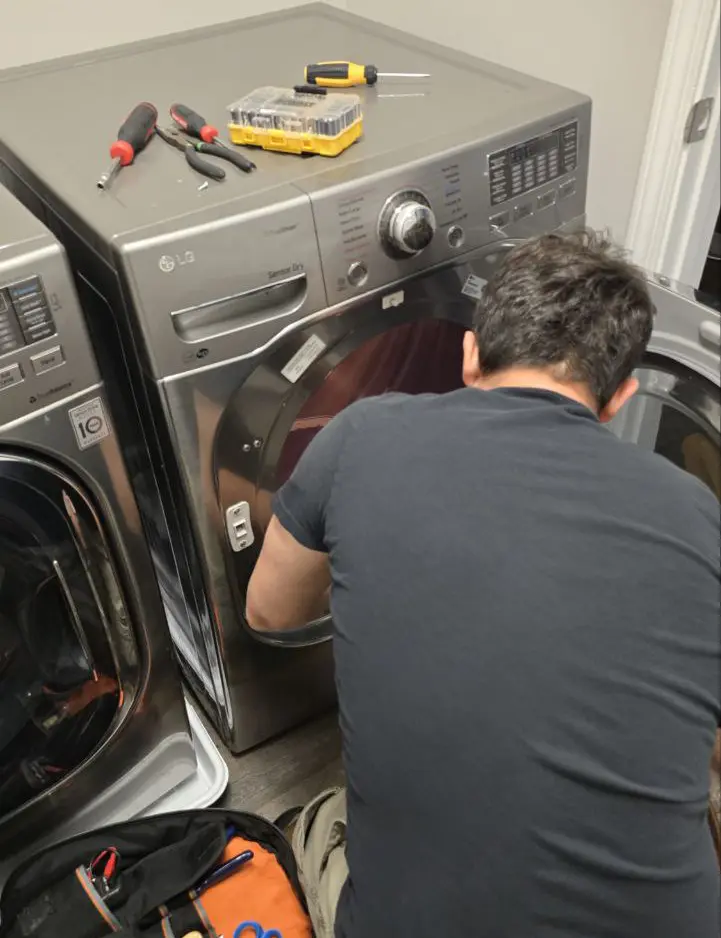 Front-load LG washer leaking