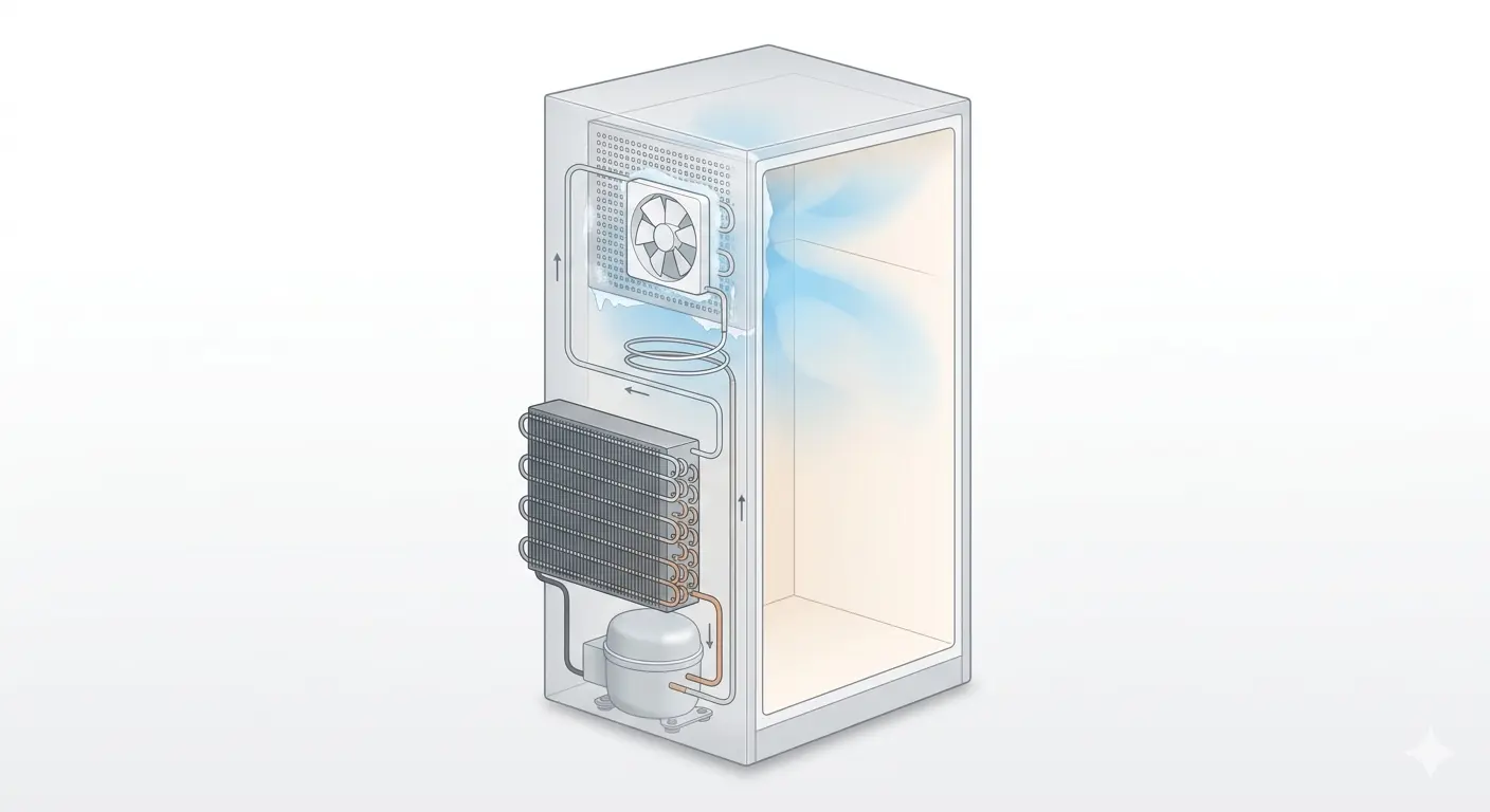 Broken evaporator fan