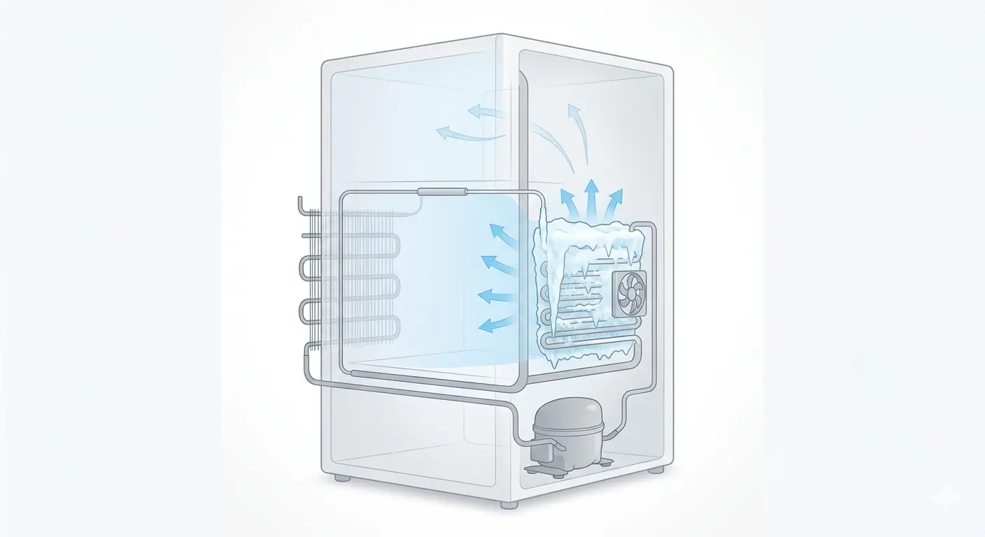 Evaporator icing over