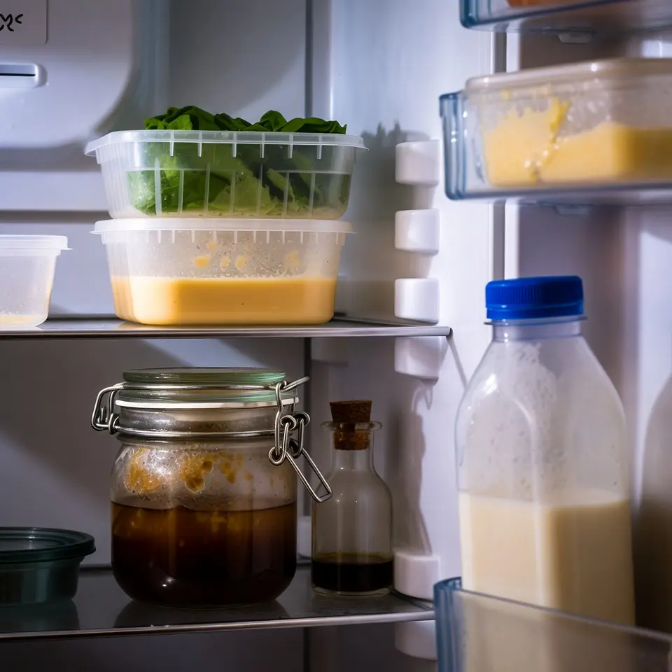 Food spoils in the refrigerator