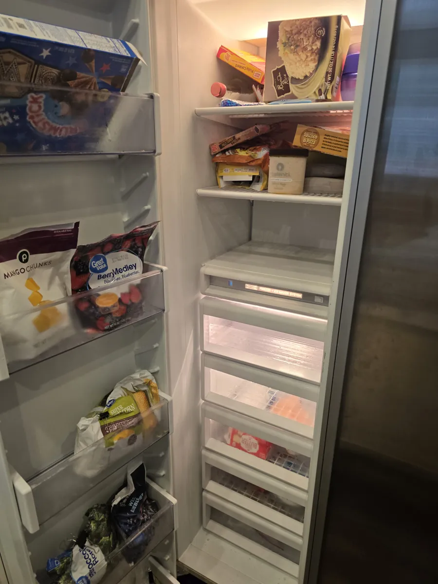 Sub-Zero freezer after ice maker replacement