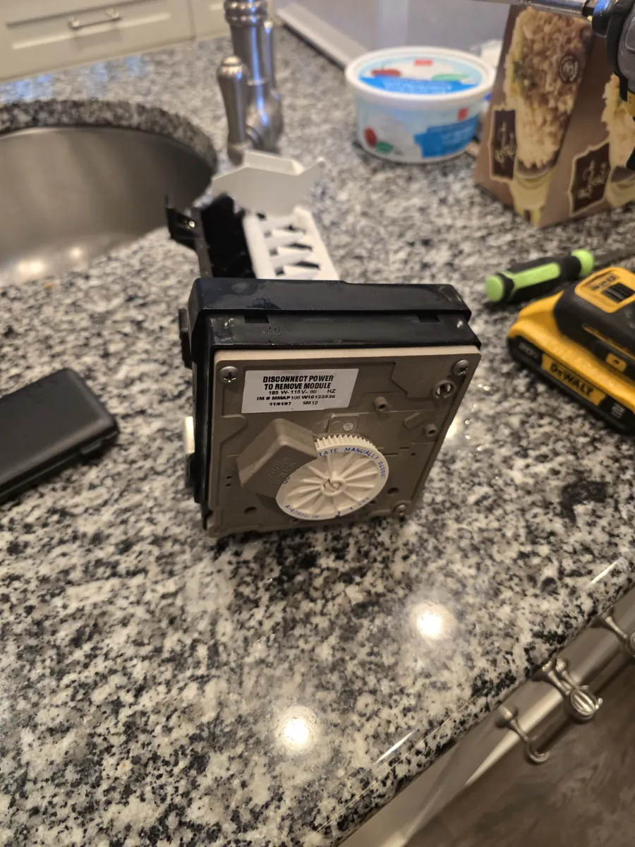 Removed Sub-Zero 532 ice maker assembly
