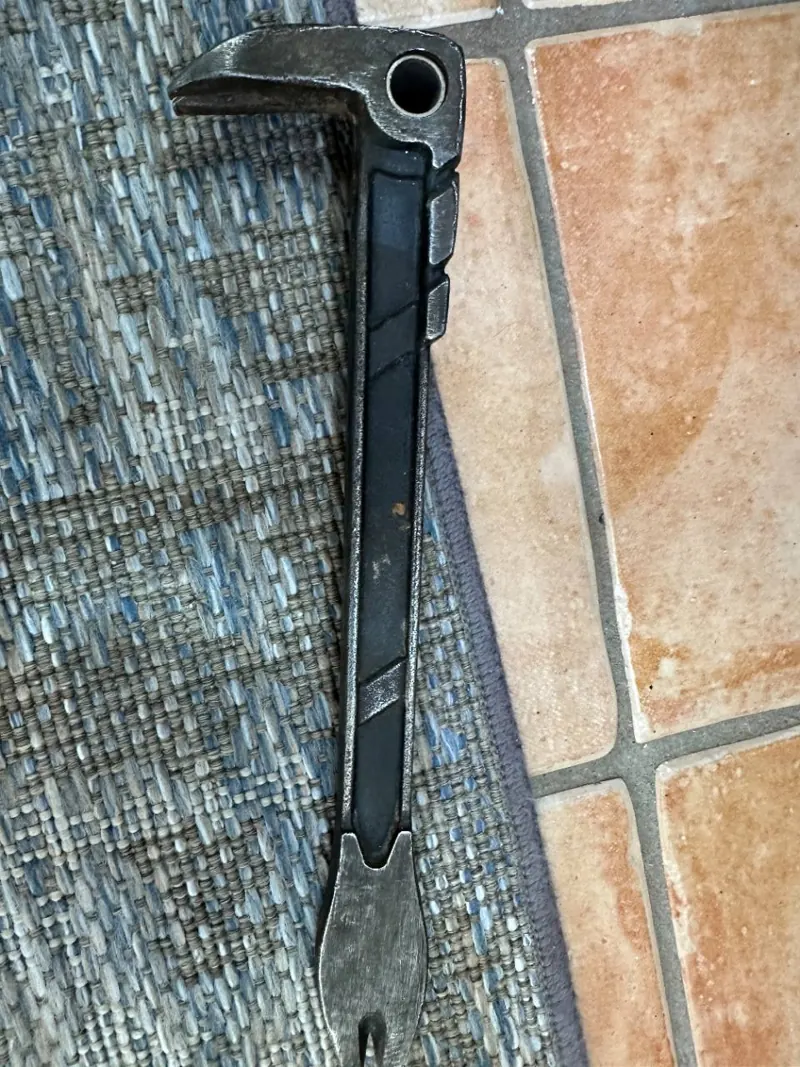 Metal hand tool removed from the noisy Electrolux washer